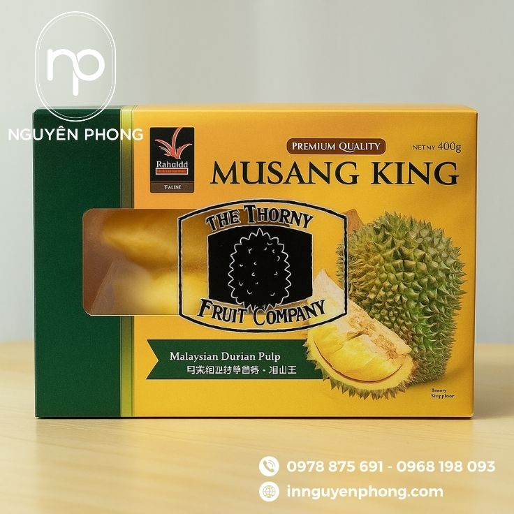 Mẫu thùng carton đựng sầu riêng tại TP.HCM